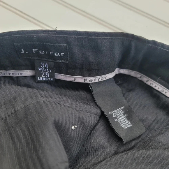 j  Ferrari Men’s Black Dress Pants Size 34 X 29 Regular - Picture 6 of 11